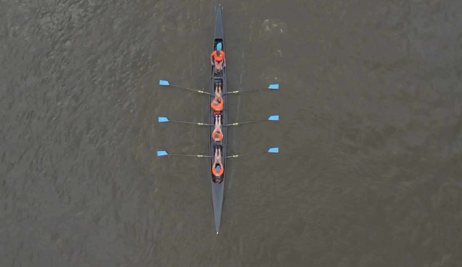 De start van onze roeiers